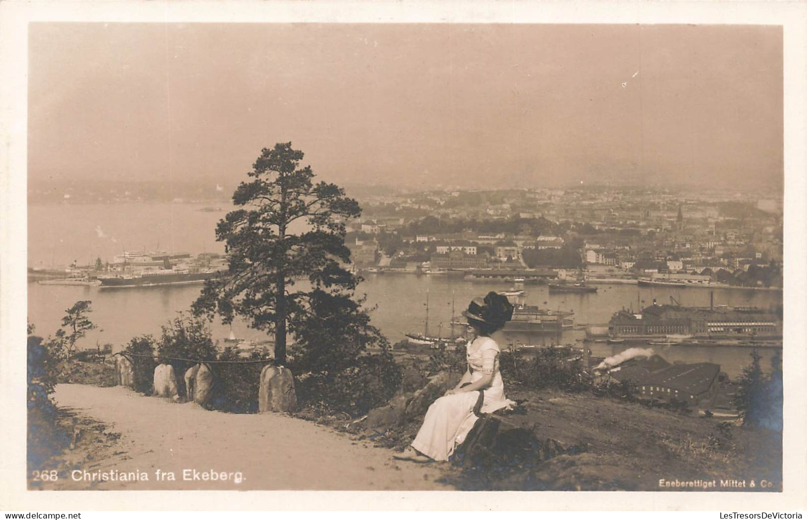 NORVEGE - Christiania Fra Ekeberg - Animé - Carte Postale Ancienne - Norway