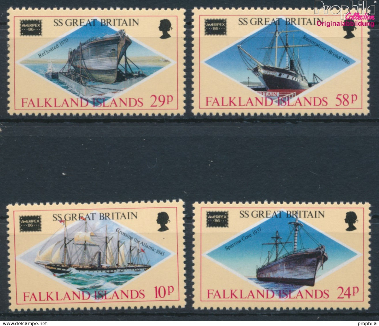 Falklandinseln 449-452 (kompl.Ausg.) Postfrisch 1986 Briefmarkenausstellung (10368858 - Falkland Islands