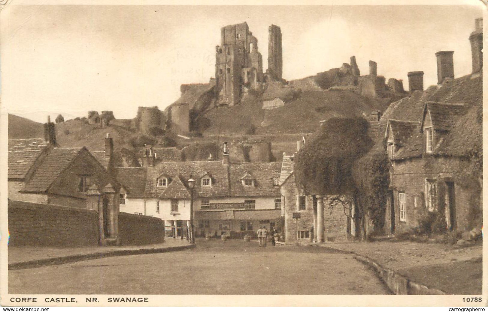 British Castles Architecture Corfe Castle Swanage - Schlösser