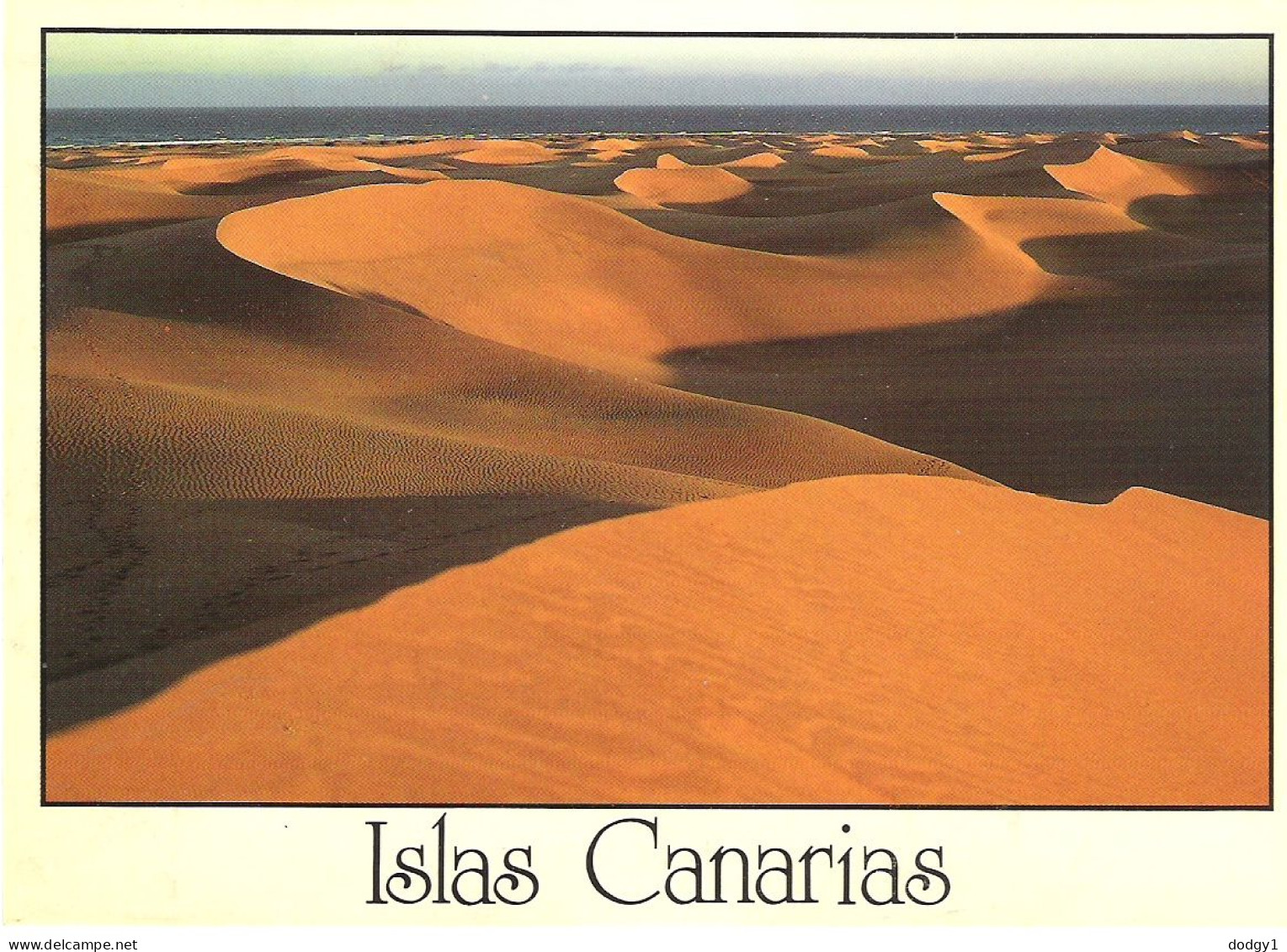 SAND DUNES IN THE CANARIES, SPAIN. UNUSED POSTCARD Mm2 - Otros & Sin Clasificación