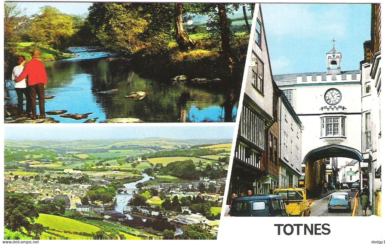 SCENES FROM TOTNES, DEVON, ENGLAND. UNUSED POSTCARD Mm2 - Otros & Sin Clasificación