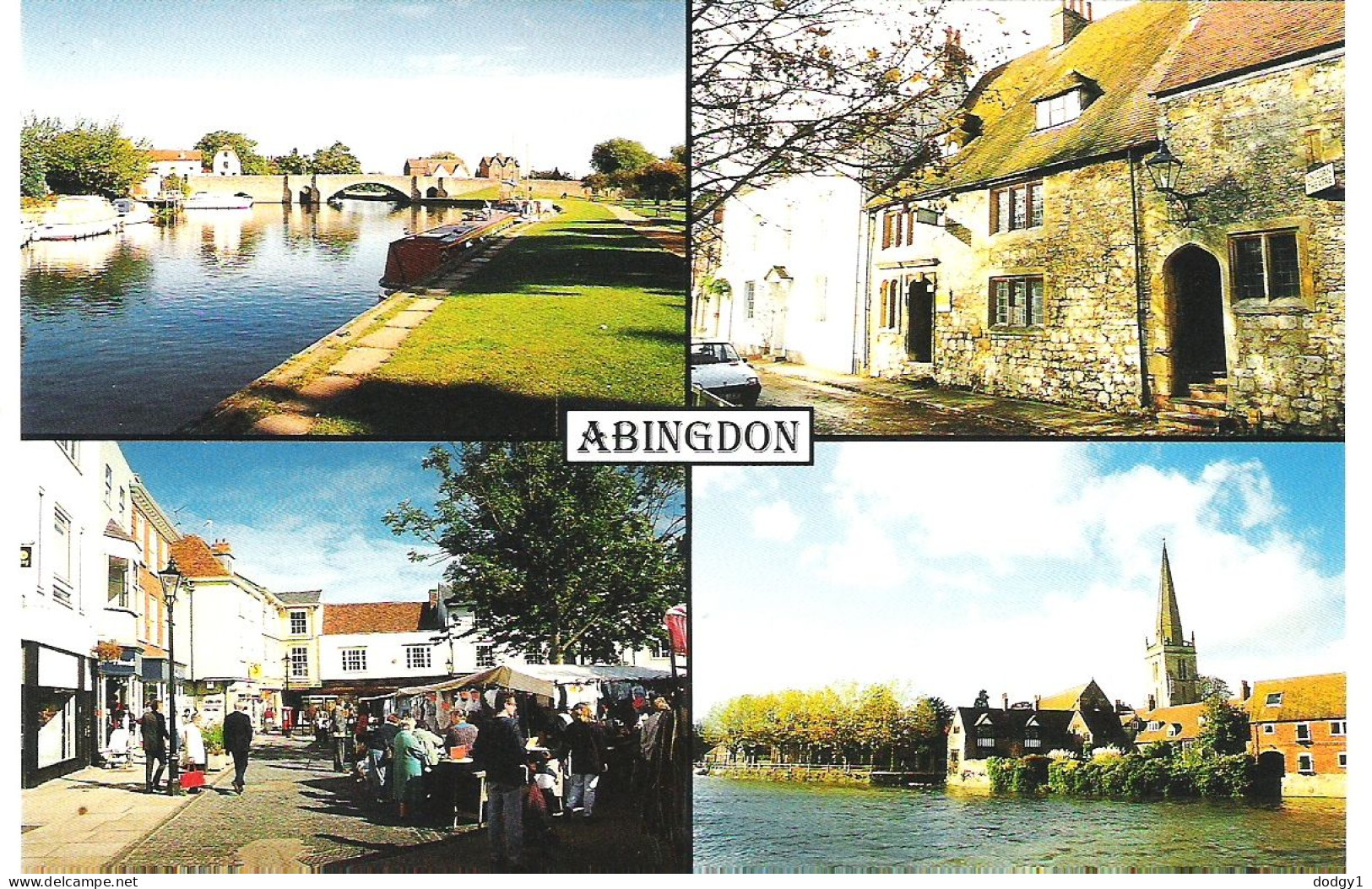 SCENES FROM ABINGDON, OXFORDSHIRE, ENGLAND. UNUSED POSTCARD Mm2 - Otros & Sin Clasificación