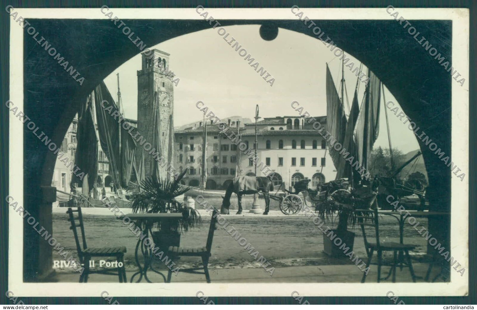 Trento Riva Lago Di Garda Carrozza Foto Cartolina ZC5310 - Trento