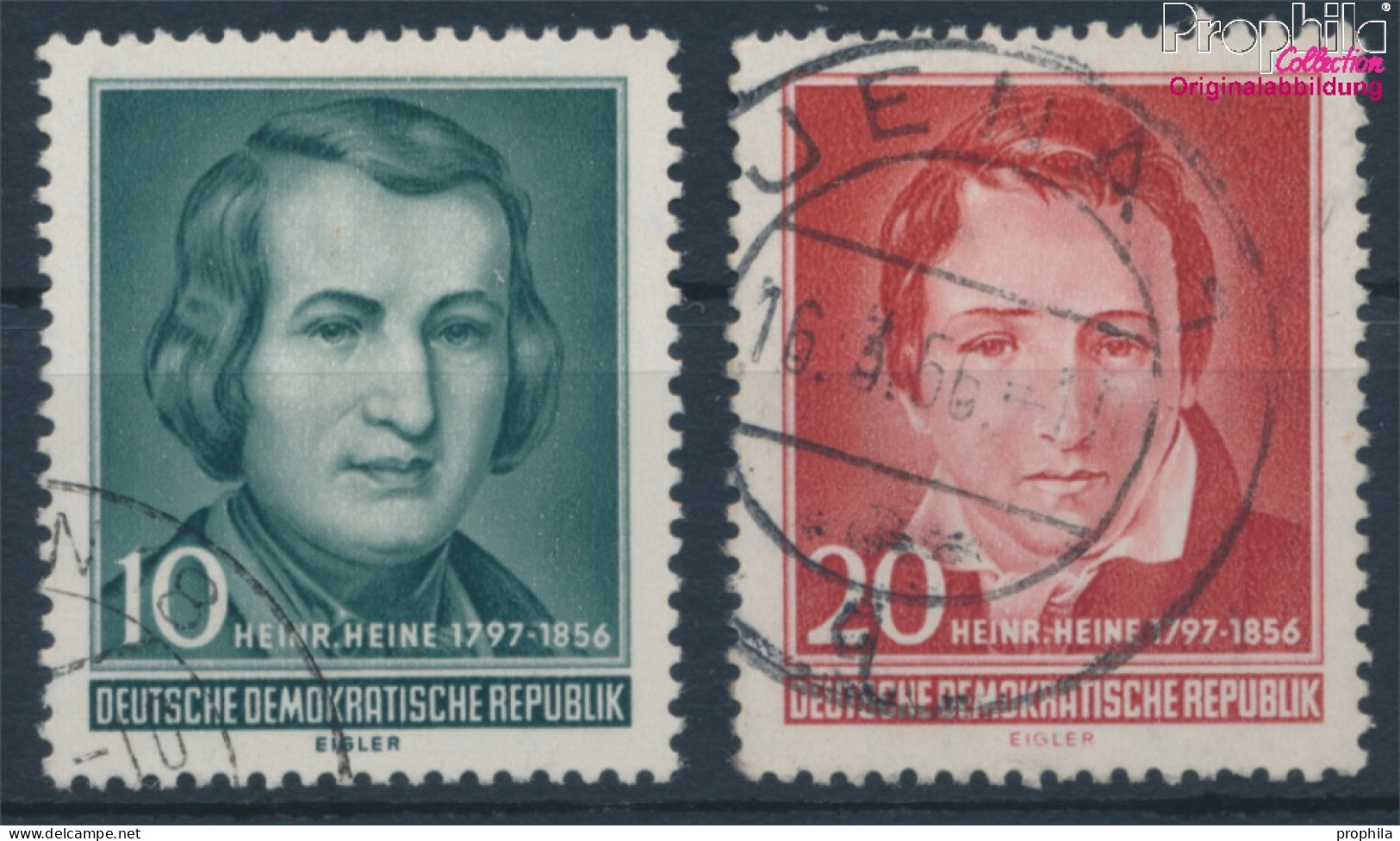 DDR 516-517 (kompl.Ausg.) Gestempelt 1956 Heinrich Heine (10392364 - Gebraucht