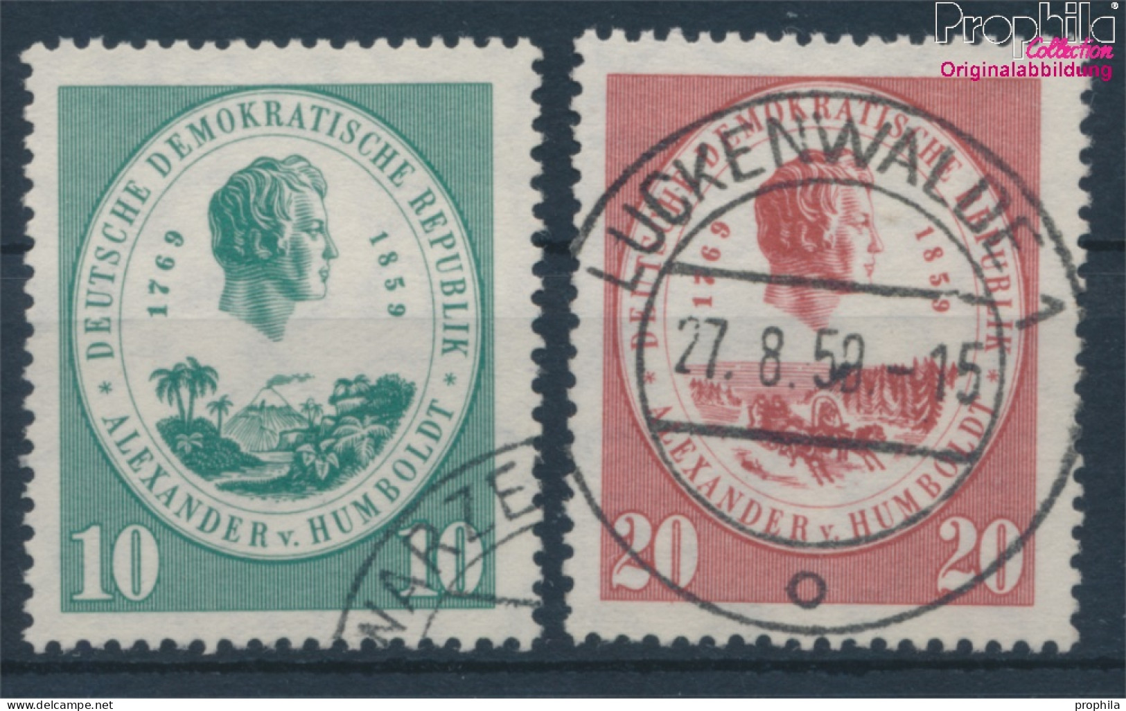 DDR 684-685 (kompl.Ausgabe) Gestempelt 1959 Alexander Von Humboldt (10392321 - Oblitérés