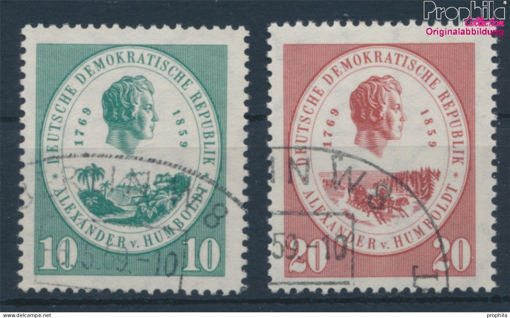 DDR 684-685 (kompl.Ausgabe) Gestempelt 1959 Alexander Von Humboldt (10392322 - Oblitérés