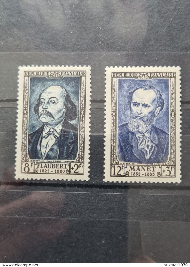 France 1952 " Flaubert-Manet " N°930-931 Yvert/Tellier Neuf* - Nuevos