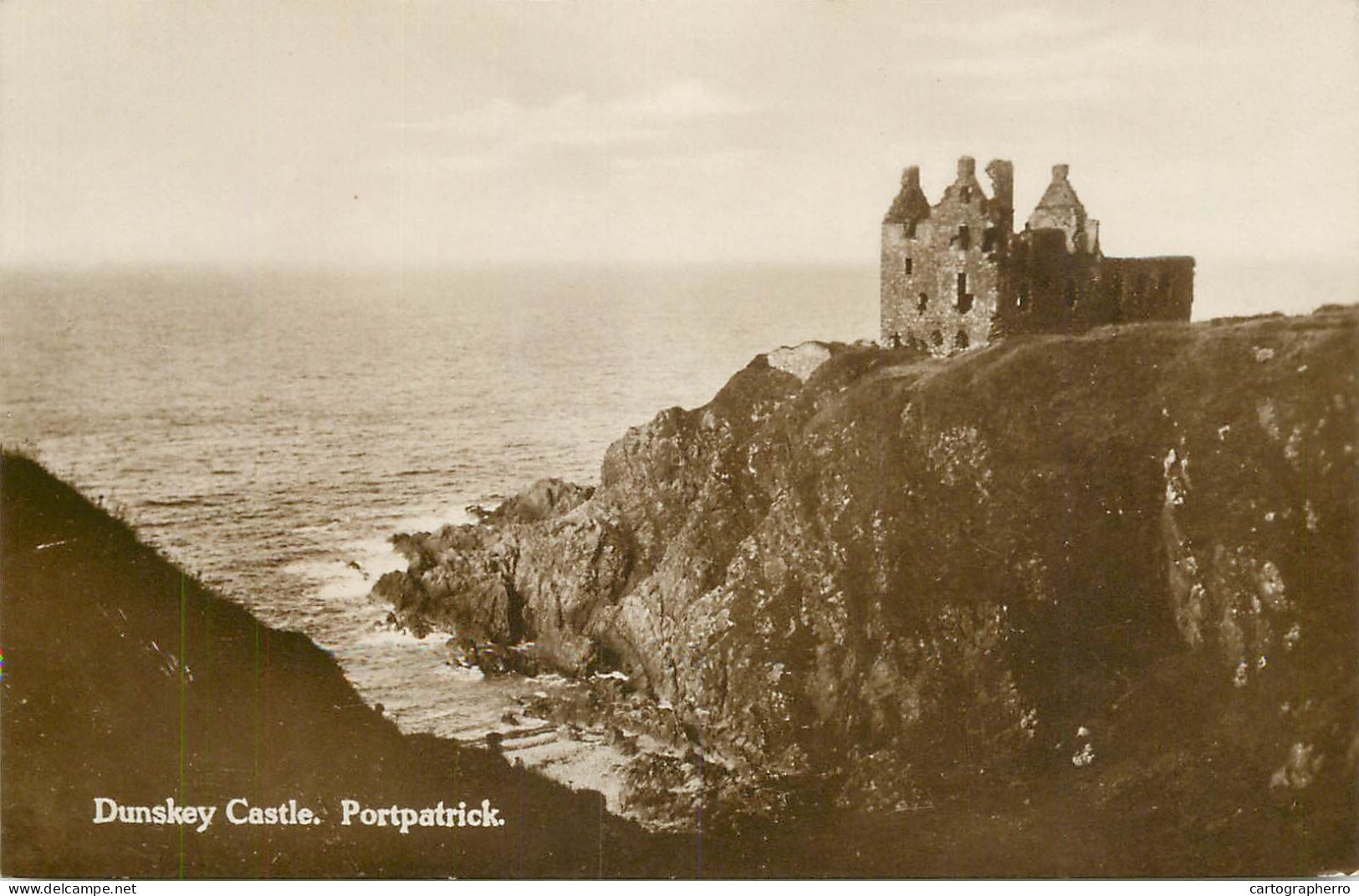 British Castles Architecture Dunskey Castle Portpatrick - Castelli