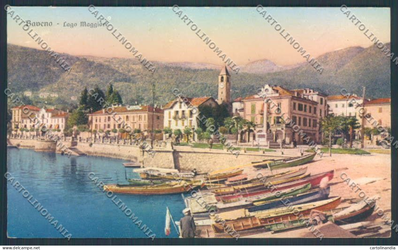 Verbania Baveno Barca Cartolina ZQ6809 - Verbania