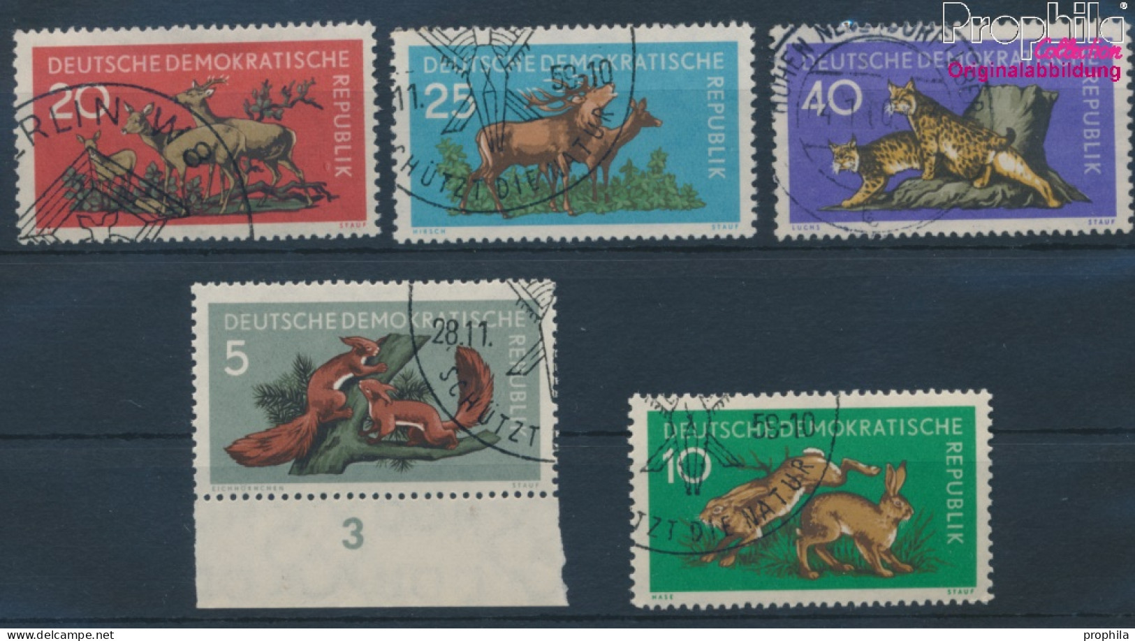 DDR 737-741 (kompl.Ausgabe) Gestempelt 1959 Waldtiere (10392301 - Usati