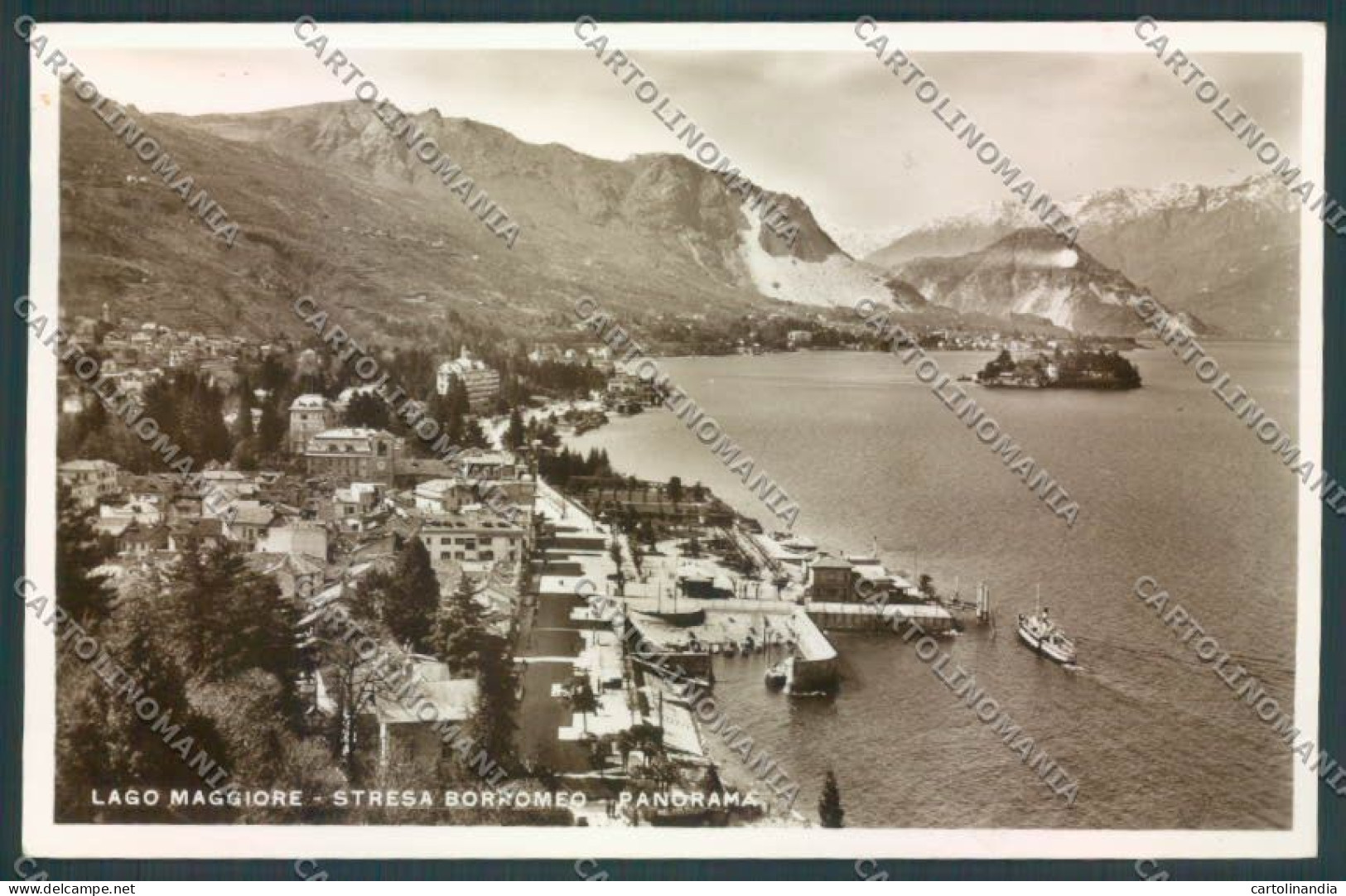 Verbania Stresa Battello Foto Cartolina ZQ5619 - Verbania