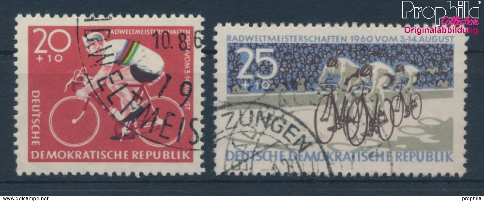 DDR 779-780 (kompl.Ausgabe) Gestempelt 1960 Radfahrer (10392294 - Used Stamps