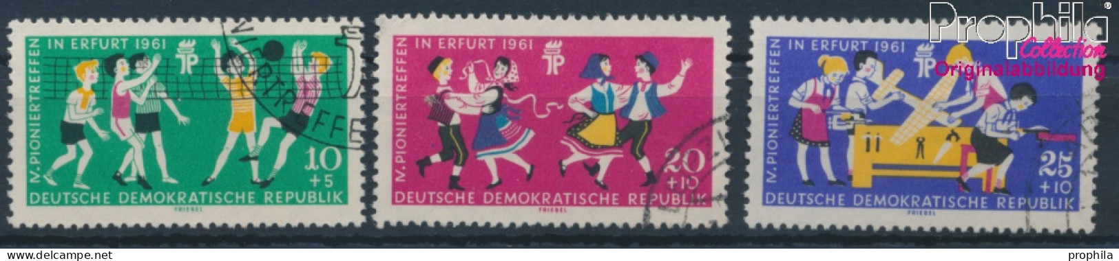 DDR 827-829 (kompl.Ausgabe) Gestempelt 1961 Pioniertreffen (10392274 - Gebraucht