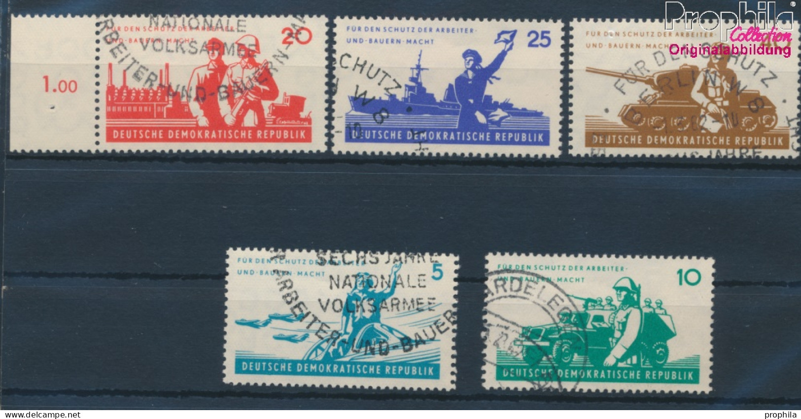 DDR 876-880 (kompl.Ausgabe) Gestempelt 1962 Volksarmee (10392261 - Used Stamps