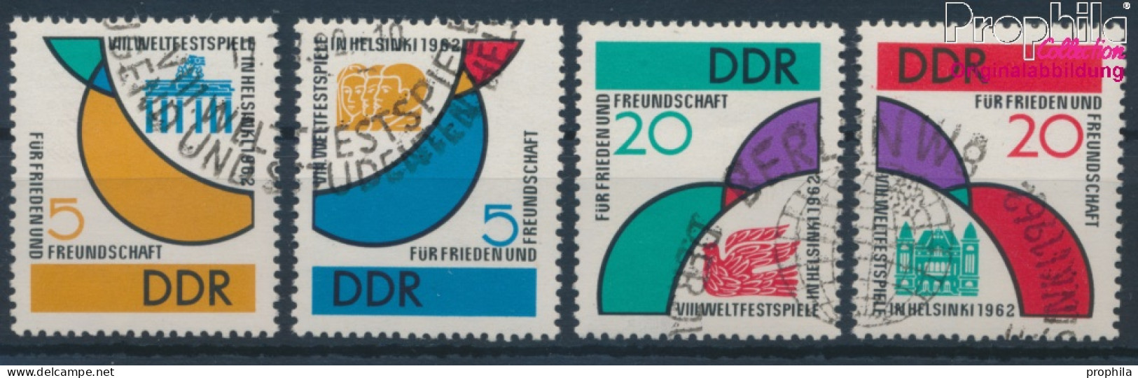 DDR 901-904 (kompl.Ausg.) Gestempelt 1962 Weltfestspiele (10392252 - Gebraucht