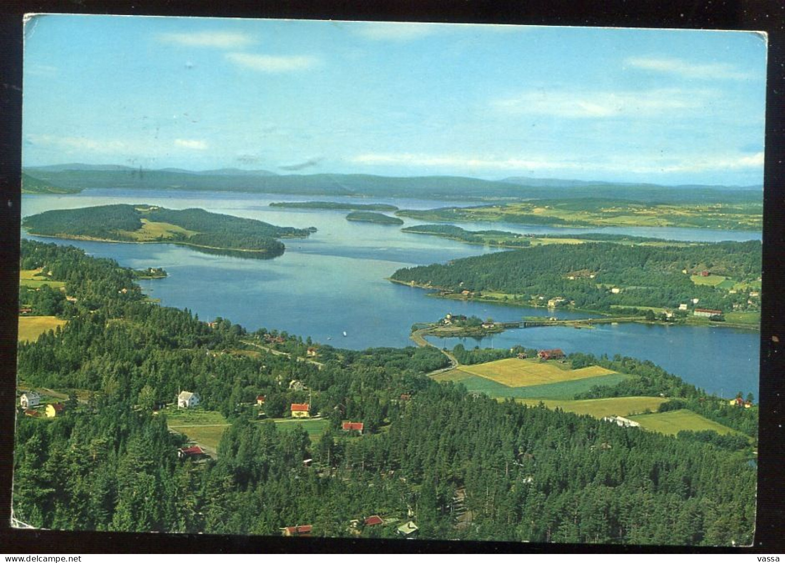 Norway -  Sundvollen Ringerike -view From The Queen's Road Lake Tyriforden. Sent To France - Norvegia