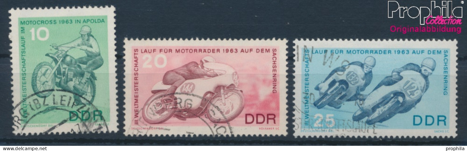 DDR 972-974 (kompl.Ausg.) Gestempelt 1963 Motorrad WM (10392232 - Usati