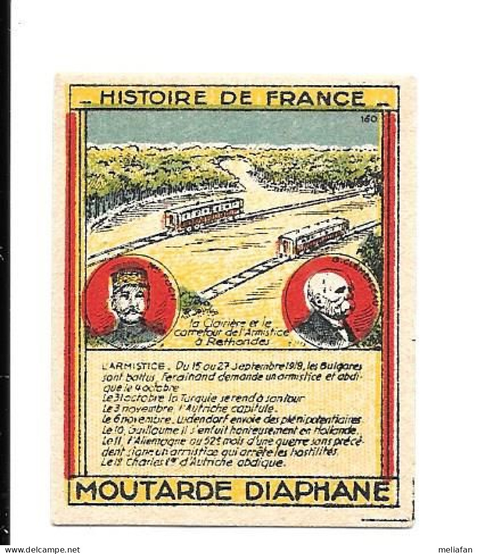 CX93 - BON POINT MOUTARDE DIAPHANE - ARMISTICE DU 11 NOVEMBRE 1918 - CLEMENCEAU - FOCH - RETHONDES - Other & Unclassified