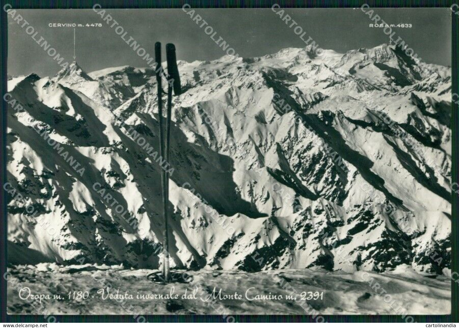 Biella Oropa Cervino Monte Rosa FG Foto Cartolina KB5279 - Biella