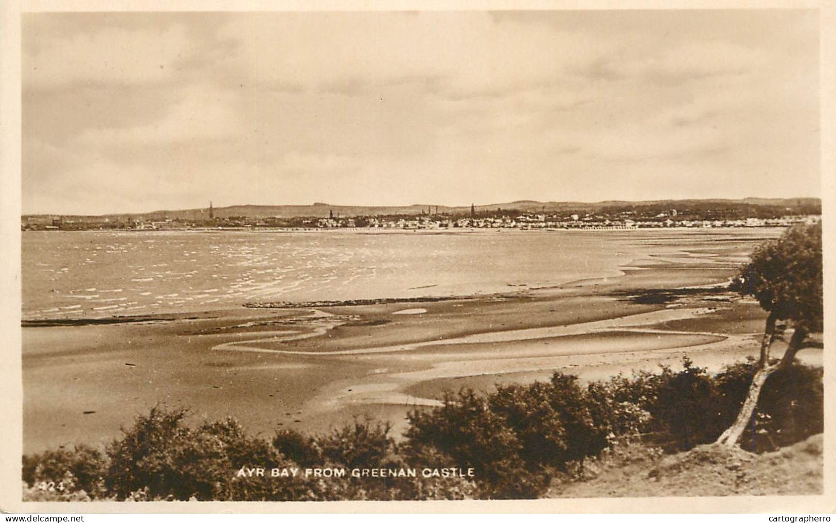 British Castles Architecture Ayr Bay From Greenan Castle - Schlösser