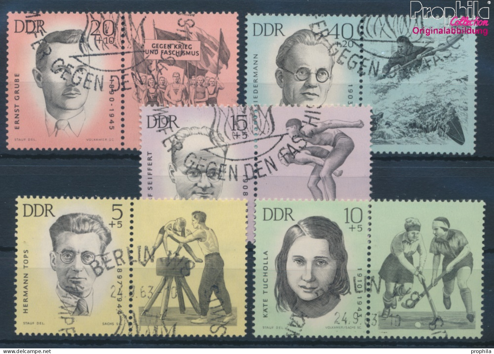 DDR WZd98-WZd102 (kompl.Ausgabe) Gestempelt 1963 Antifaschisten (10392230 - Used Stamps