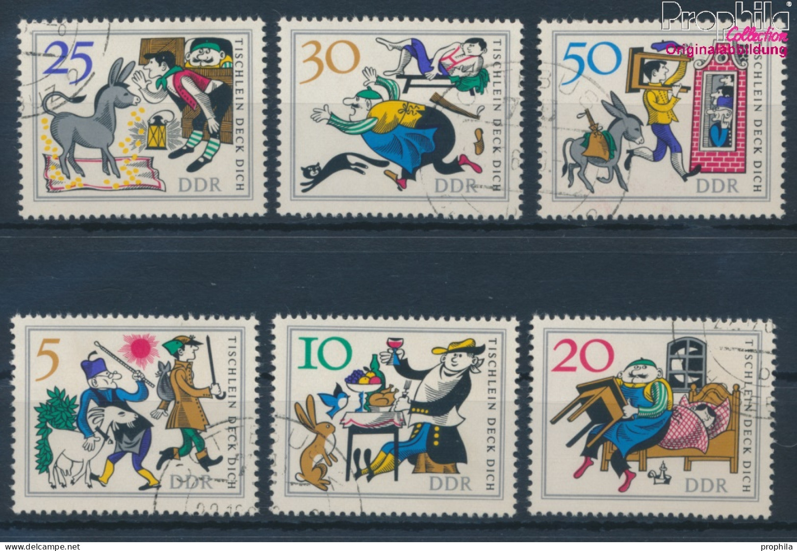 DDR 1236-1241 (kompl.Ausgabe) Gestempelt 1966 Märchen (10392176 - Used Stamps