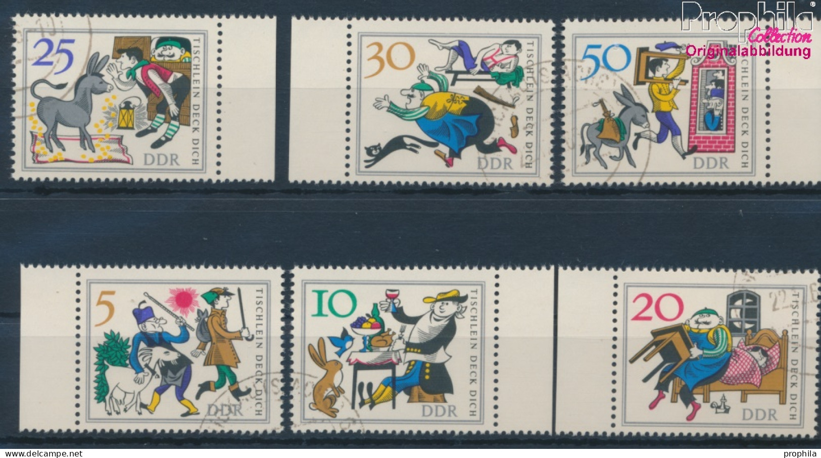 DDR 1236-1241 (kompl.Ausgabe) Gestempelt 1966 Märchen (10392177 - Used Stamps
