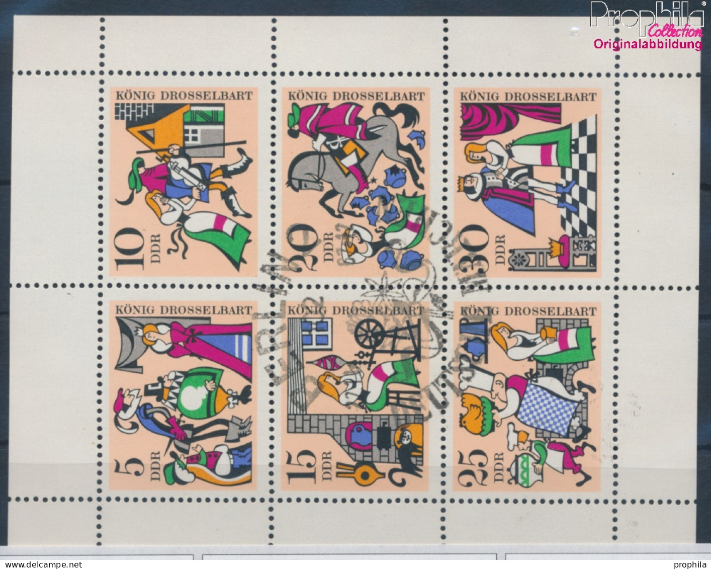 DDR 1323-1328 Kleinbogen (kompl.Ausgabe) Gestempelt 1967 Märchen (10392161 - Used Stamps