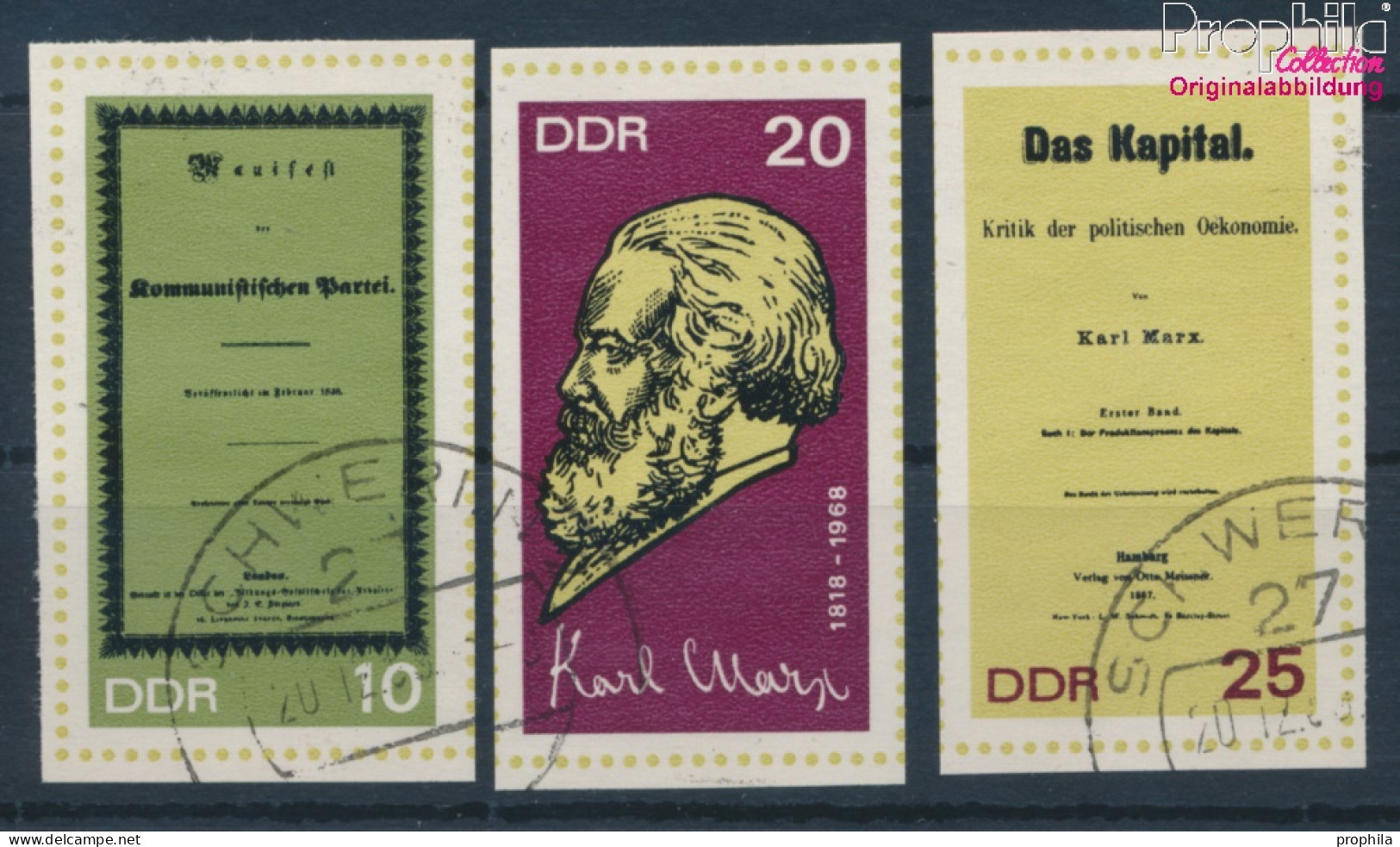 DDR 1365B-1367B (kompl.Ausgabe) Gestempelt 1968 Karl Marx (10392150 - Gebraucht