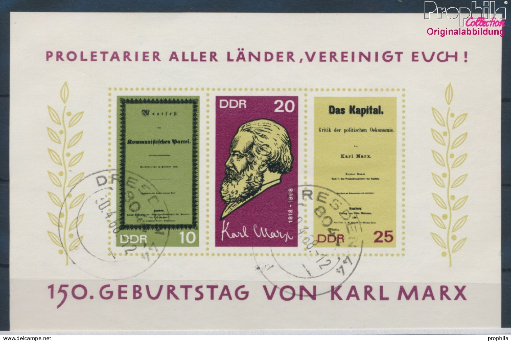 DDR Block27 (kompl.Ausgabe) Gestempelt 1968 Karl Marx (10392149 - Oblitérés