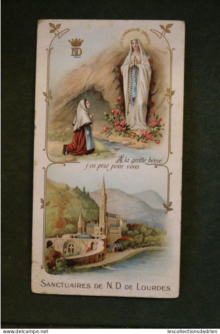 Image Religieuse - Sanctuaire De Notre-Dame De Lourdes Invocations -  Holy Card - Andachtsbilder