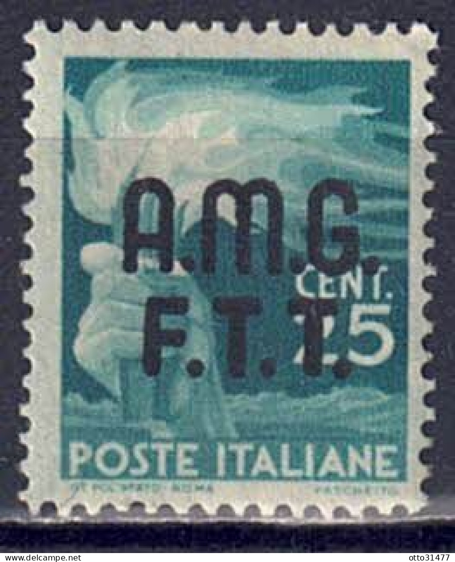 Italien / Triest Zone A 1947 - Serie Demokratie, Nr. 1, Gefalzt * / MLH - Ungebraucht