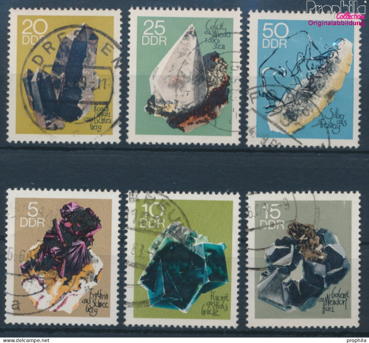 DDR 1468-1473 (kompl.Ausgabe) Gestempelt 1969 Minerale (10392137 - Used Stamps