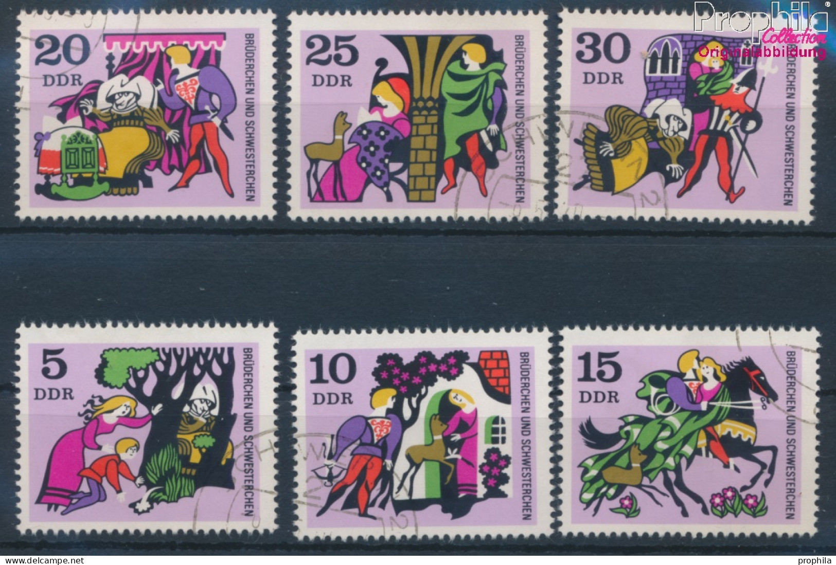 DDR 1545-1550 (kompl.Ausgabe) Gestempelt 1970 Märchen (10392123 - Used Stamps