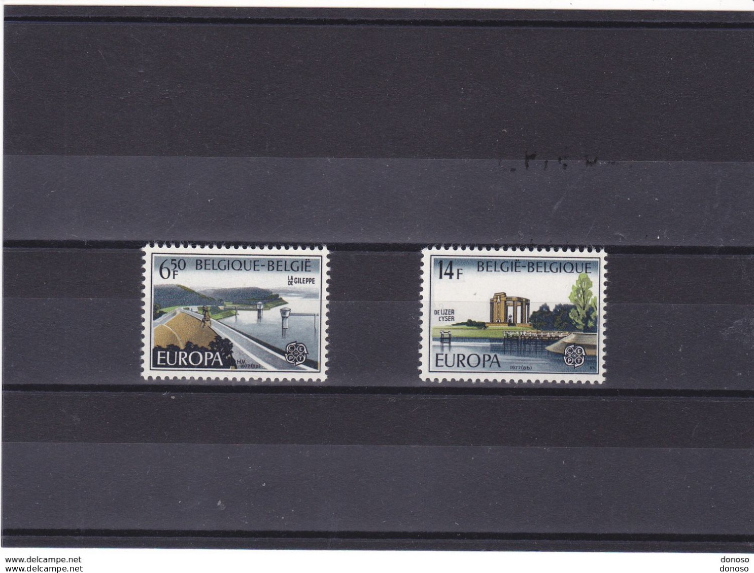 BELGIQUE 1977 EUROPA Yvert 1848-1849, Michel 1905-1906 NEUF** MNH  Cote 3 Euros - Unused Stamps