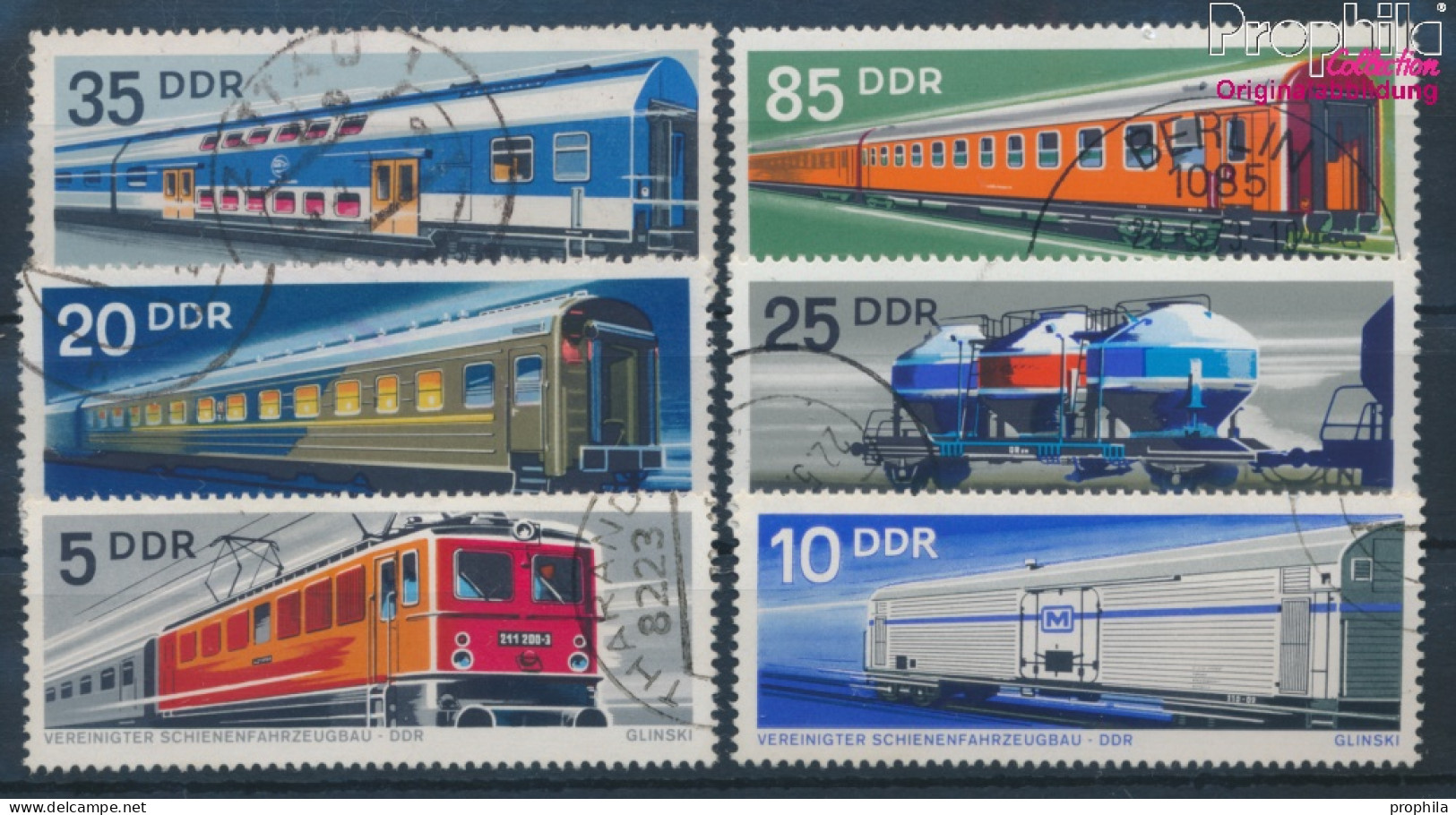 DDR 1844-1849 (kompl.Ausgabe) Gestempelt 1973 Schienenfahrzeuge (10392654 - Gebraucht