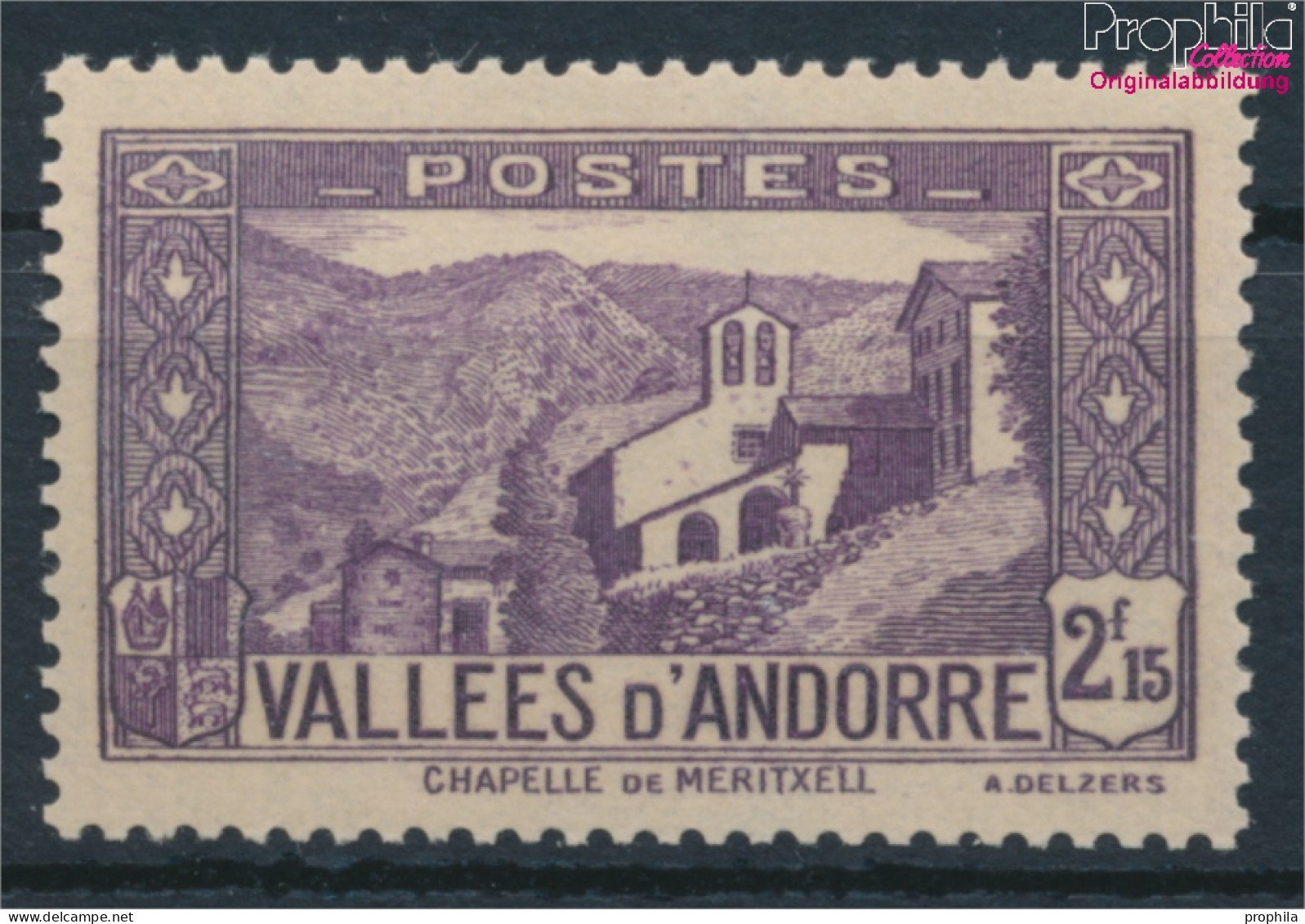 Andorra - Französische Post 72 Postfrisch 1937 Landschaften (10368764 - Nuevos