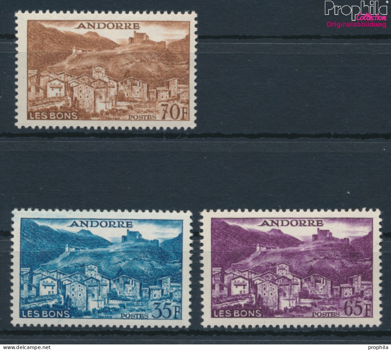 Andorra - Französische Post Postfrisch Landschaften 1957 Landschaften  (10368391 - Unused Stamps