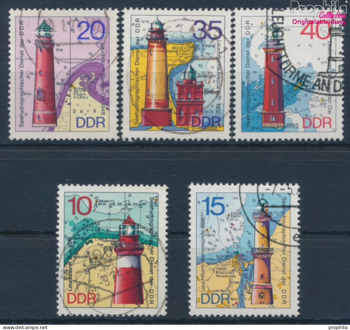 DDR 1953-1957 (kompl.Ausg.) Gestempelt 1974 Leuchttürme (10392641 - Oblitérés