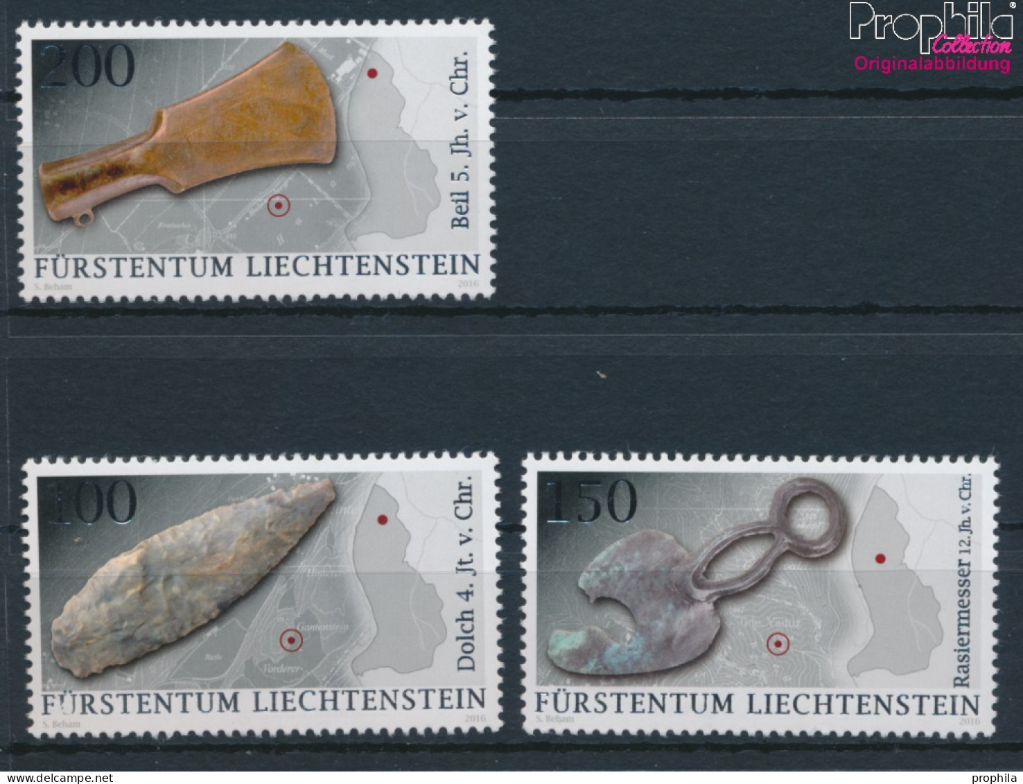 Liechtenstein 1795-1797 (kompl.Ausg.) Postfrisch 2016 Archäologie (10377540 - Neufs