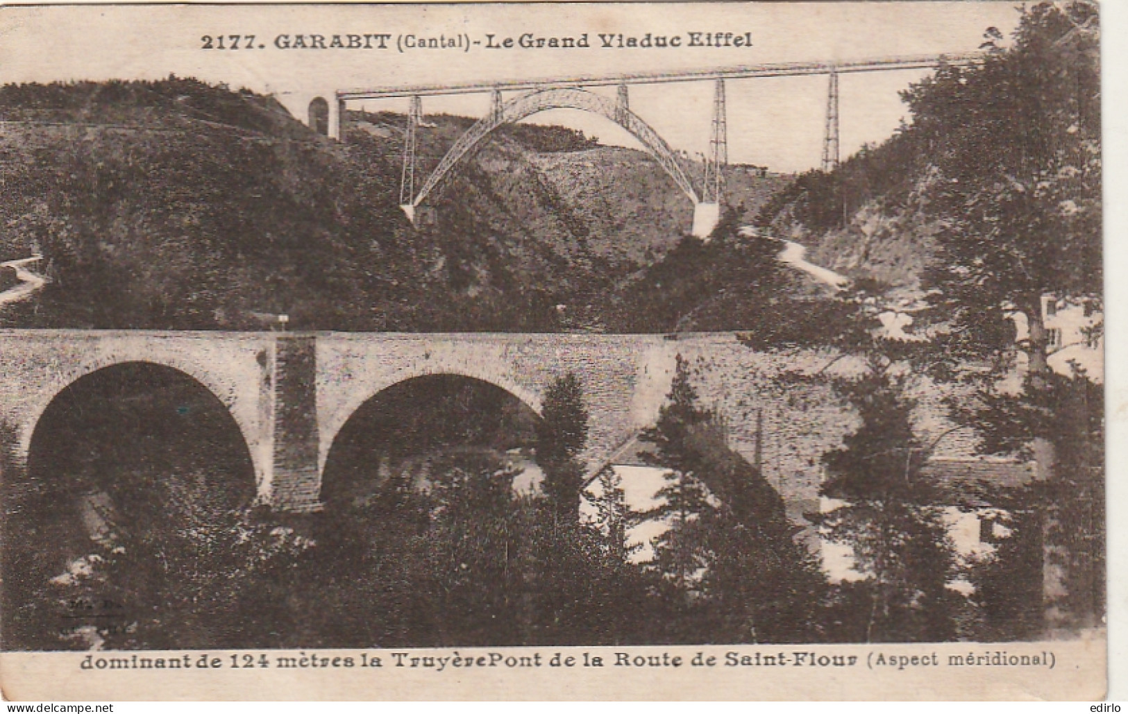 *** 15  *** GARABIT  Le Grand Viaduc Eiffel --  Timbrée TTB  - Andere & Zonder Classificatie