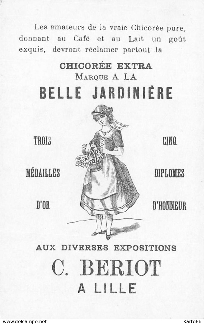 Chevaux * Ensemble De 3 Chromos Publicitaires , La Belle Jardinière BERIOT à Lille * Pur Sang Français , Landais - Pferde