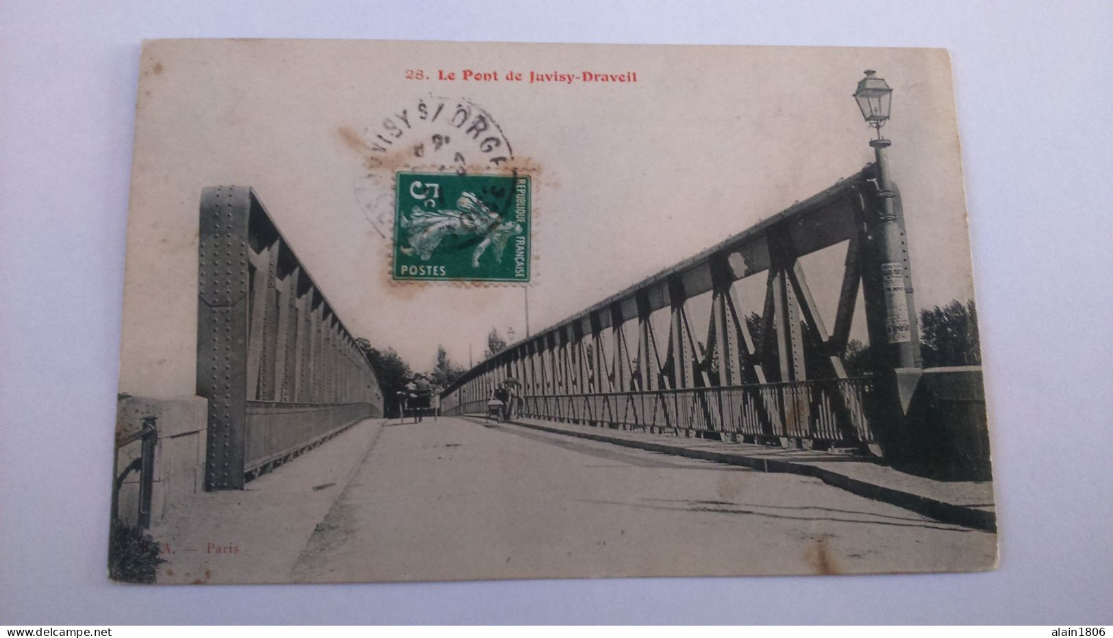 Carte Postale Ancienne ( AA8 ) De Juvisy Draveil , Le Pont - Andere & Zonder Classificatie