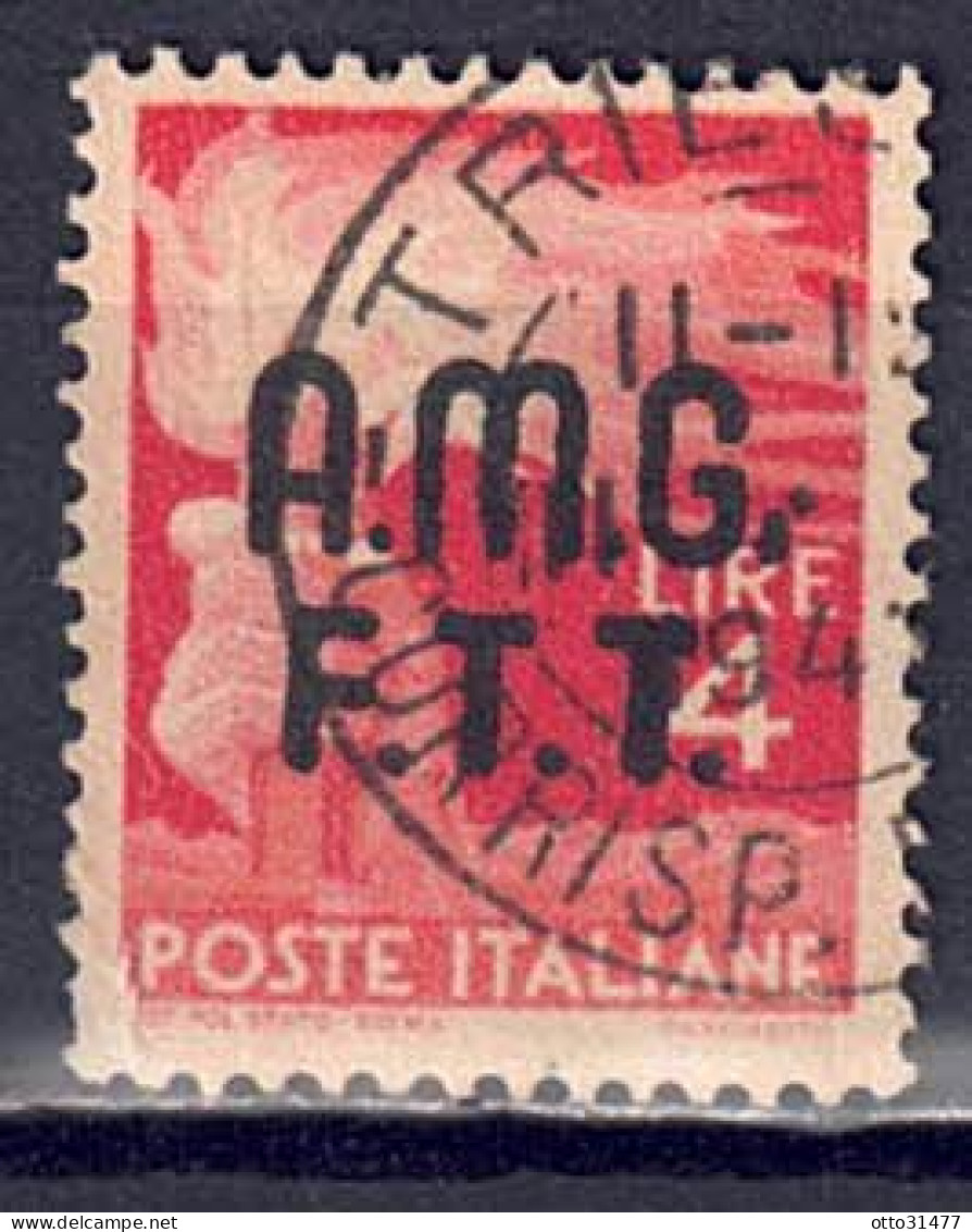 Italien / Triest Zone A - 1947 - Serie Demokratie, Nr. 6, Gestempelt / Used - Afgestempeld