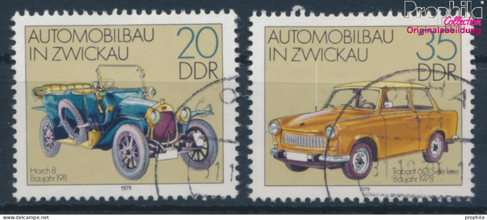 DDR 2412-2413 (kompl.Ausgabe) Gestempelt 1979 Automobilbau (10392545 - Usati