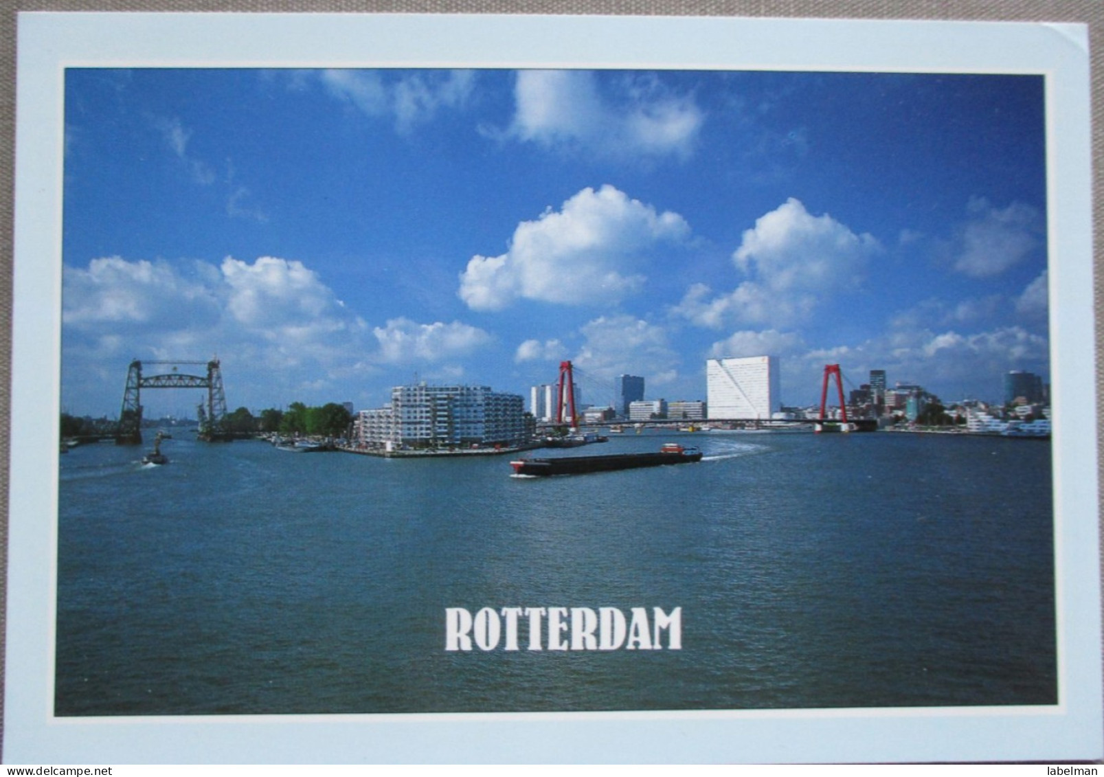 HOLLAND NETHERLAND ROTTERDAM HARBOUR PORT BRIDGE KARTE POSTCARD CARTOLINA ANSICHTSKARTE CARTE POSTALE POSTKARTE CARD - Rotterdam