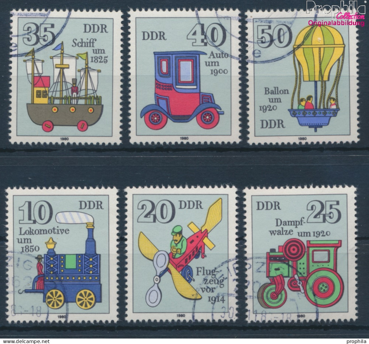 DDR 2566-2571 (kompl.Ausgabe) Gestempelt 1980 Spielzeug (10392509 - Used Stamps