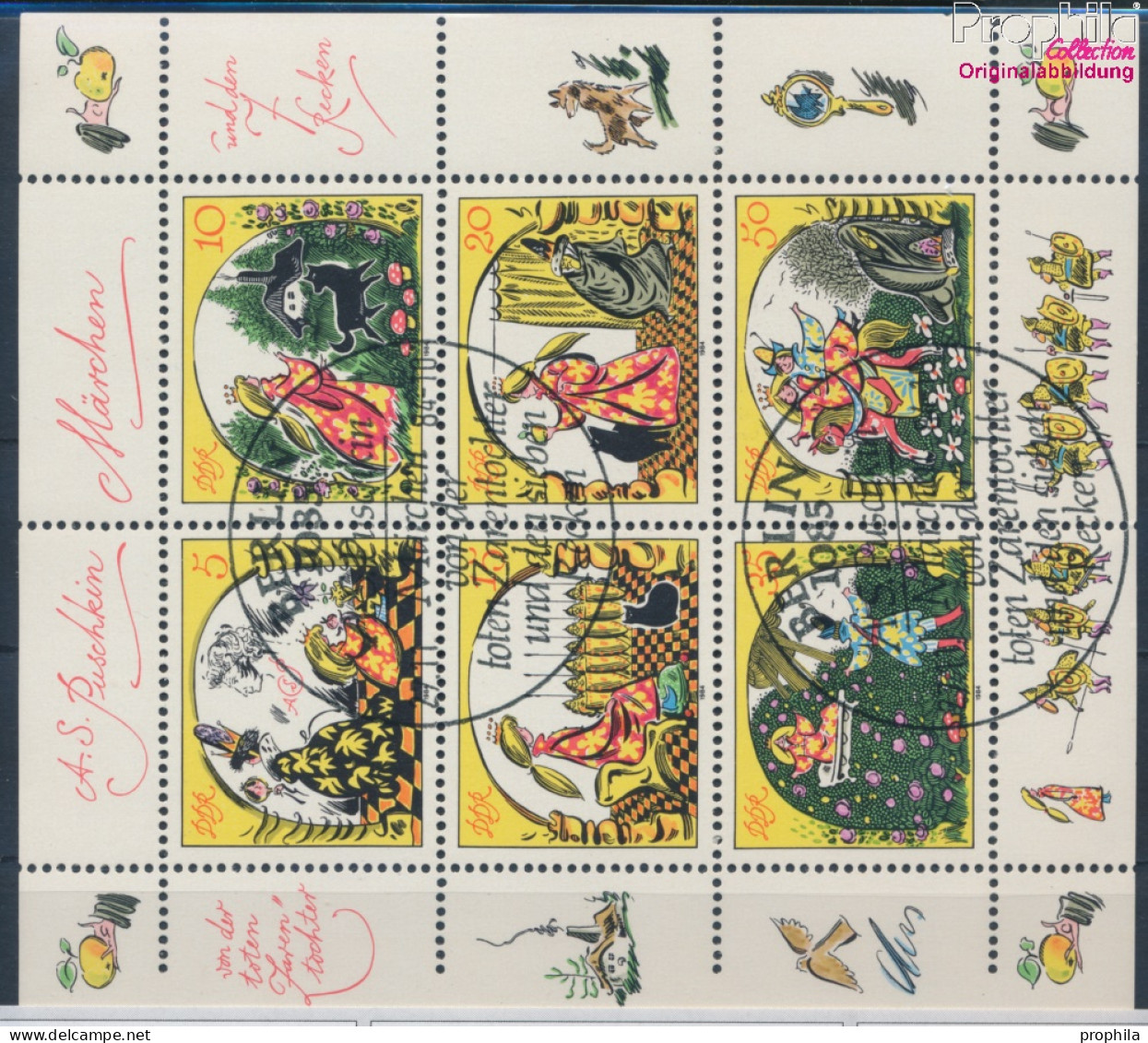 DDR 2914-2919 Kleinbogen (kompl.Ausgabe) Gestempelt 1984 Märchen (10392434 - Used Stamps