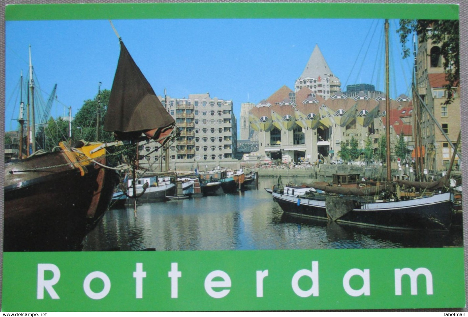 HOLLAND NETHERLAND ROTTERDAM HARBOUR CITY CENTER KARTE POSTCARD CARTOLINA ANSICHTSKARTE CARTE POSTALE POSTKARTE CARD - Rotterdam