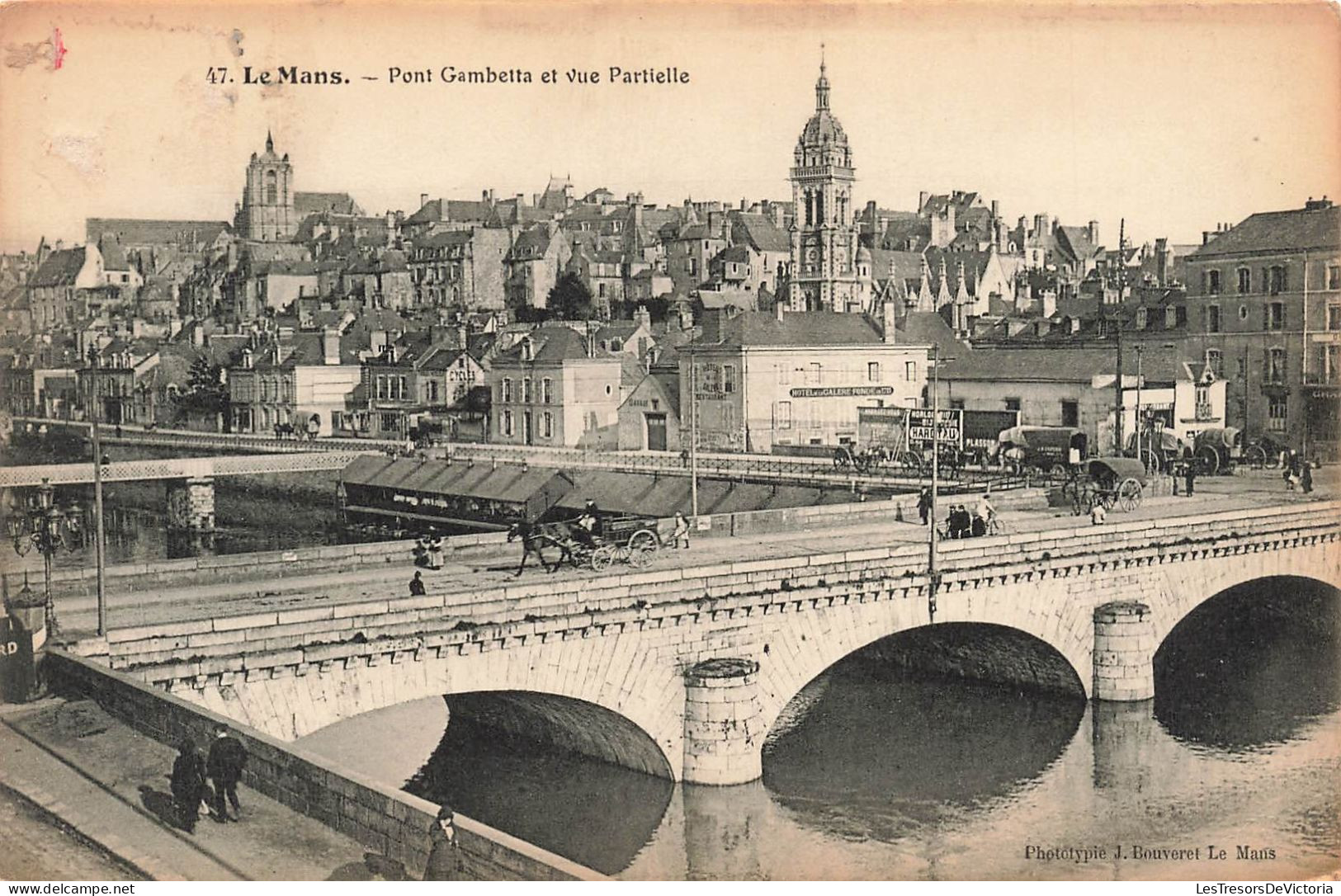 FRANCE - Le Mans - Vue Sur Le Pont Gambetta Et Vue Partielle - Vue Générale - Animé - Carte Postale Ancienne - Le Mans